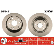 TRW | Bremsscheibe | DF4431