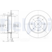 Delphi | Bremsscheibe | BG3971