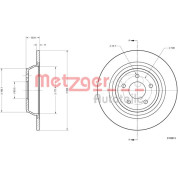 Metzger | Bremsscheibe | 6110813