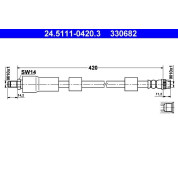 ATE | Bremsschlauch | 24.5111-0420.3