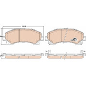 TRW | Bremsbelagsatz, Scheibenbremse | GDB3545