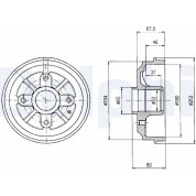 Delphi | Bremstrommel | BF324