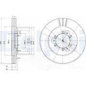 Delphi | Bremsscheibe | BG3378