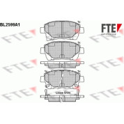 FTE | Bremsbelagsatz, Scheibenbremse | 9010851