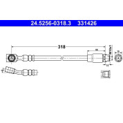 ATE | Bremsschlauch | 24.5256-0318.3