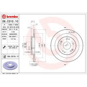 Brembo | Bremsscheibe | 08.C310.11