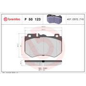 Brembo | Bremsbelagsatz, Scheibenbremse | P 50 123