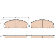 TRW | Bremsbelagsatz, Scheibenbremse | GDB1944