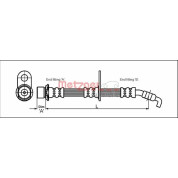 Metzger | Bremsschlauch | 4112189