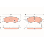 TRW | Bremsbelagsatz, Scheibenbremse | GDB1420