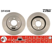 TRW | Bremsscheibe | DF4508