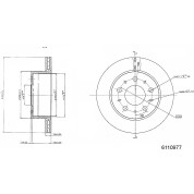 Metzger | Bremsscheibe | 6110977