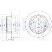 Delphi | Bremsscheibe | BG4169