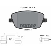 Textar | Bremsbelagsatz, Scheibenbremse | 2358101