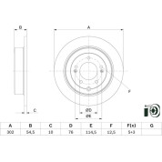 BOSCH | Bremsscheibe | 0 986 479 E45