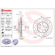 Brembo | Bremsscheibe | 09.C171.1X