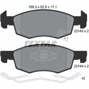 Textar | Bremsbelagsatz, Scheibenbremse | 2214301