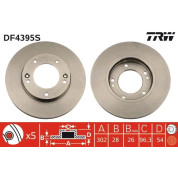 TRW | Bremsscheibe | DF4395S