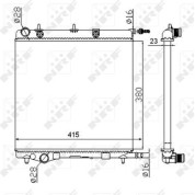 NRF | Kühler, Motorkühlung | 50430A