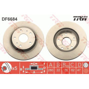 TRW | Bremsscheibe | DF6684