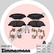 Zimmermann | Bremsbelagsatz, Scheibenbremse | 25682.180.2