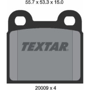 Textar | Bremsbelagsatz, Scheibenbremse | 2000906