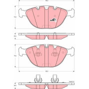 TRW | Bremsbelagsatz, Scheibenbremse | GDB1529