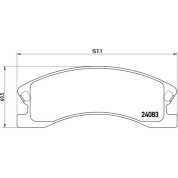 Brembo | Bremsbelagsatz, Scheibenbremse | P 37 008