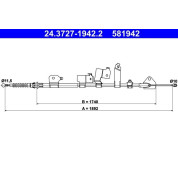 ATE | Seilzug, Feststellbremse | 24.3727-1942.2