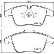 Brembo | Bremsbelagsatz, Scheibenbremse | P 36 030