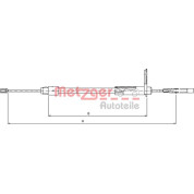 Metzger | Seilzug, Feststellbremse | 10.9435