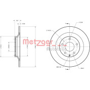 Metzger | Bremsscheibe | 6110749