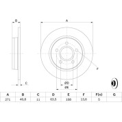 BOSCH | Bremsscheibe | 0 986 479 763