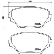 Brembo | Bremsbelagsatz, Scheibenbremse | P 83 055