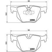 Brembo | Bremsbelagsatz, Scheibenbremse | P 06 039