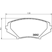 Brembo | Bremsbelagsatz, Scheibenbremse | P 49 034