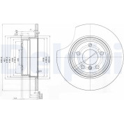 Delphi | Bremsscheibe | BG3629