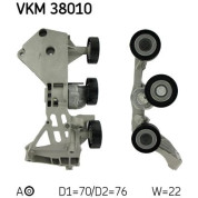 SKF | Spannrolle, Keilrippenriemen | VKM 38010