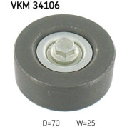 SKF | Umlenk-/Führungsrolle, Keilrippenriemen | VKM 34106