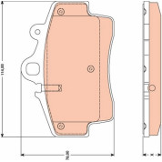 TRW | Bremsbelagsatz, Scheibenbremse | GDB1756