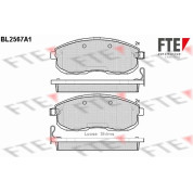 FTE | Bremsbelagsatz, Scheibenbremse | 9010819