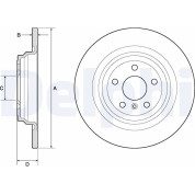 Delphi | Bremsscheibe | BG4754C