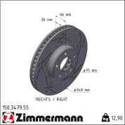 Zimmermann | Bremsscheibe | 150.3479.55