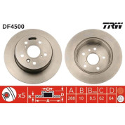 TRW | Bremsscheibe | DF4500