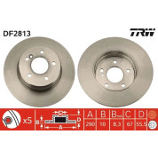 TRW | Bremsscheibe | DF2813