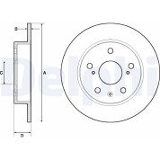 Delphi | Bremsscheibe | BG4709C