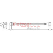 Metzger | Bremsschlauch | 4110747