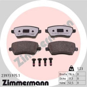 Zimmermann | Bremsbelagsatz, Scheibenbremse | 23973.975.1