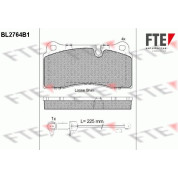 FTE | Bremsbelagsatz, Scheibenbremse | 9011059