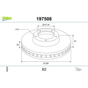 Valeo | Bremsscheibe | 197508